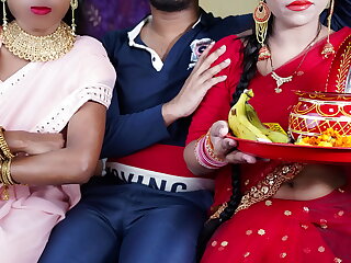 two wife fight sex with one lucky husband in hindi xxx video