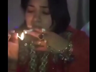 Indian d&period; girl dirty talk with smoking smoking