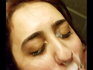 HUGE FACIAL FOR DIRTY SLUT BEFORE HER JOB INTERVIEW